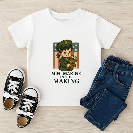 Girls Toddler Marine in The Making T-Shirt